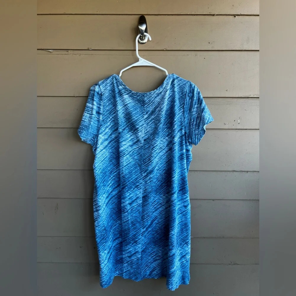 Pure J.Jill Print T-Shirt Dress - Size Large - Loose Fit Comfy Beach - Picture 3 of 3